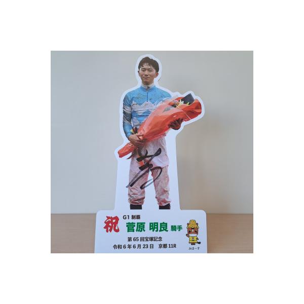 ふるさと納税 美浦村 菅原明良騎手第65回宝塚記念優勝卓上用パネル
