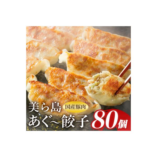沖縄高級ブランド豚 濃厚な肉汁が溢れる!美ら島あぐー餃子 20個入(400g)×4パック 合計80個