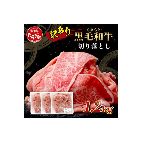 【訳あり】くまもと黒毛和牛 切り落とし1.2kg(多良木町)