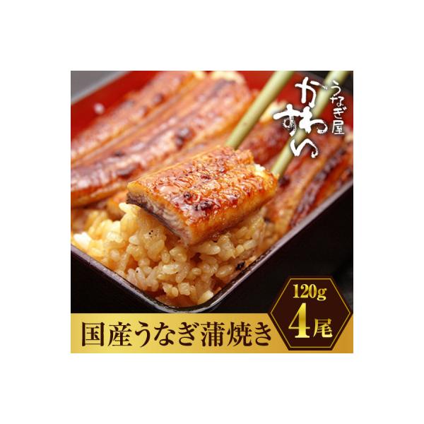 国産うなぎ蒲焼4尾セット(総量480g以上)