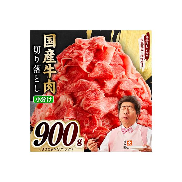 国産 牛肉 切り落とし 900g(300g×3)【氷温熟成×極味付け】