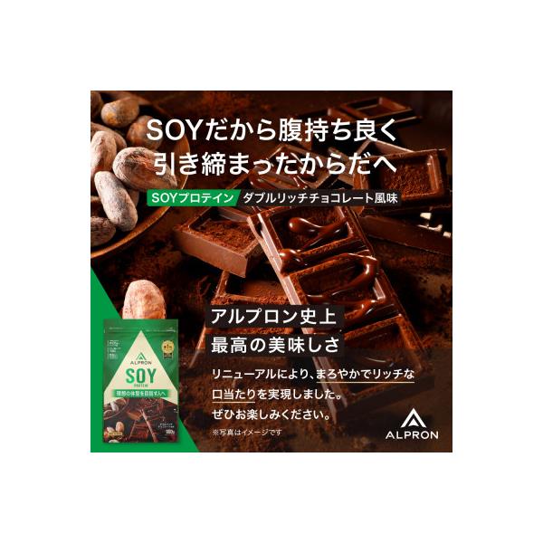 ALPRON SOY プロテイン ダブルリッチチョコレート風味 900g×1個