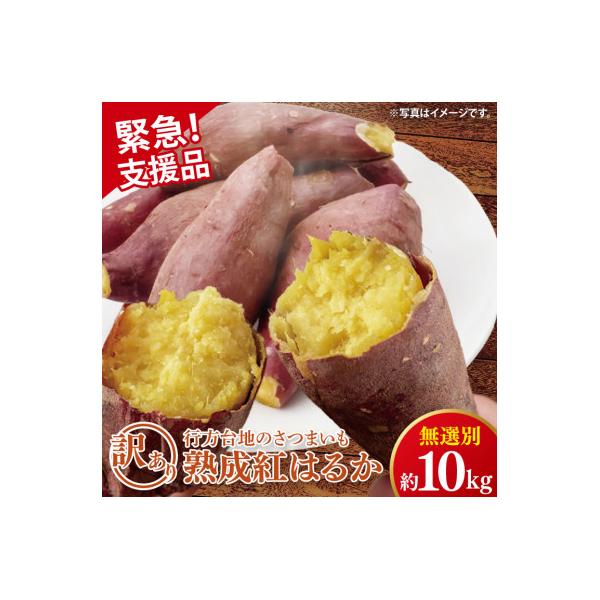 【緊急支援品】【訳あり】無選別 行方台地のさつまいも 熟成紅はるか　約10kg　CU-326