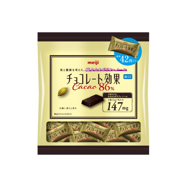 チョコレート効果カカオ86% 大袋:1袋(表示内容量210g)×6袋入り(1袋に標準42枚入り)