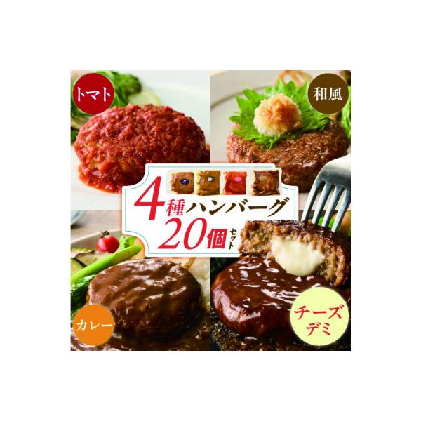 久留米食べ比べハンバーグ20個セット