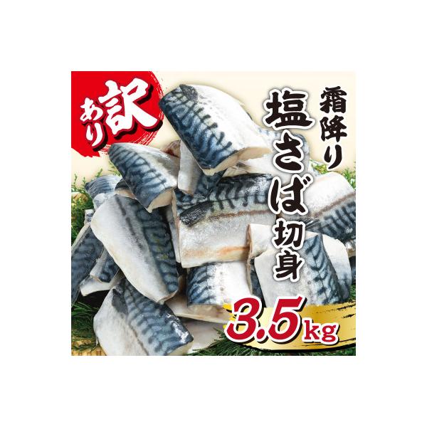 【訳あり】霜降り塩さば切身 約3.5kg