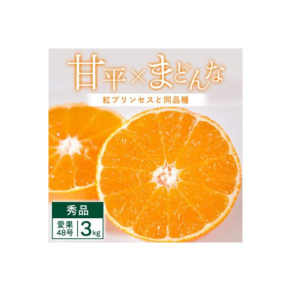 【先行受付】「紅プリンセス」と同品種 愛媛果試48号3kg【E25-341】