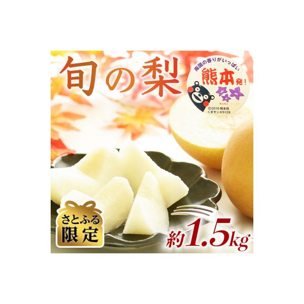 長洲町 【さとふる限定】数量限定秋のフルーツおすすめ!熊本県産旬の梨(豊水・秋月・新高)約1.5kg 長洲町