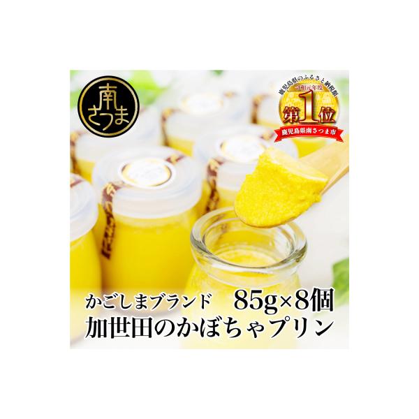 【ブランド野菜スイーツ】加世田かぼちゃプリン85g×8個