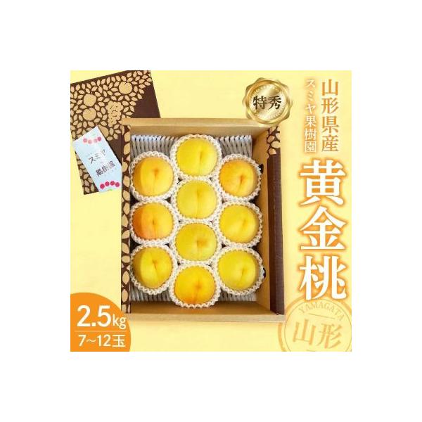 桃(黄金桃)2.5kg　特秀品　0047-2606