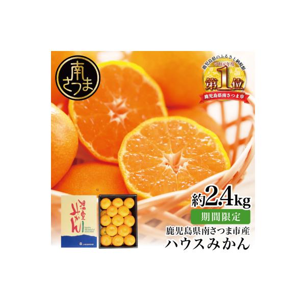 【先行受付:7～8月発送】ハウスみかん 約2.4kg(化粧箱入り) 柑橘 フルーツ 果物