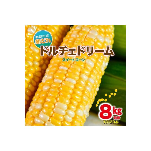 ■お礼品詳細　・内容量：8kg前後　18〜20本入り　・賞味期限：出荷日より１週間程度（お早めにお召し上がりください）※保存は一度茹でて冷凍してください　・発送方法：冷蔵便　・提供事業者：輝双　・提供元：西都市■お申し込み・配送・その他　・...