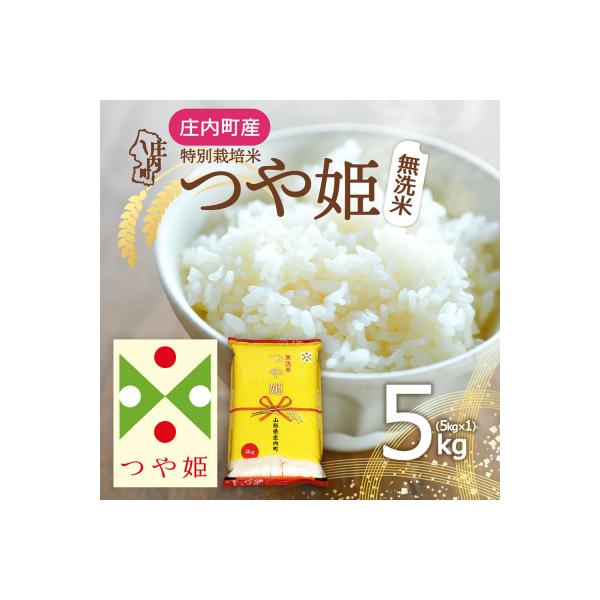 庄内町産 つや姫無洗米 5kg 令和7年産 2025年産 ブランド米