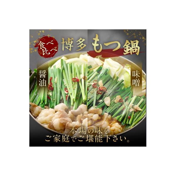 食べ比べ博多もつ鍋2種(2～3人前×2セット)【伊豆丸商店】_HA0650