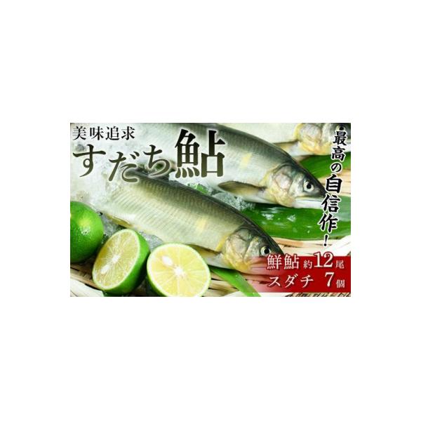 数量限定!!【とくしま特選ブランド】美味追求 すだち鮎(鮮鮎 約12尾・スダチ7個)【AT001】