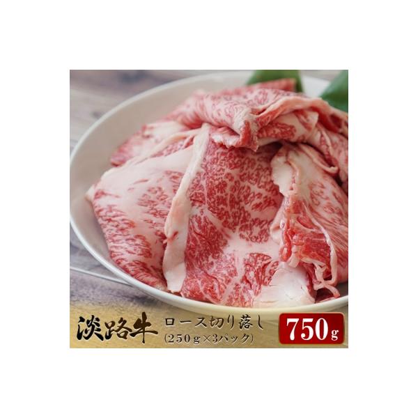 淡路牛 ロース切り落とし 750g(250g×3パック) すき焼き　ao05723