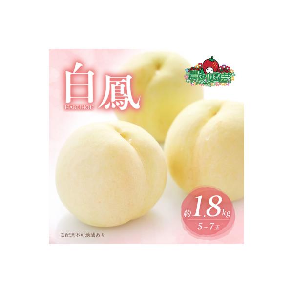 桃 白桃 白鳳 約1.8kg 5～7玉 進物用 もも フルーツ 2026年[NO5765-0684]