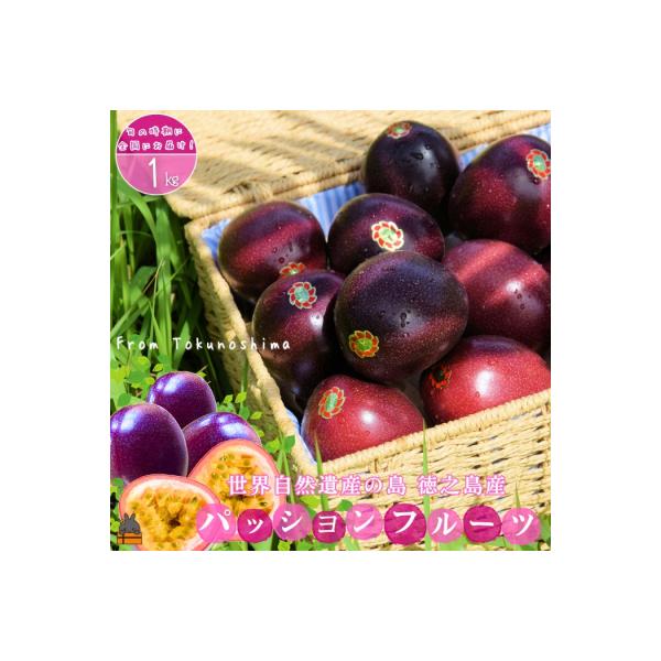 《今が旬!》太陽が育てた徳之島産パッションフルーツ(1kg)
