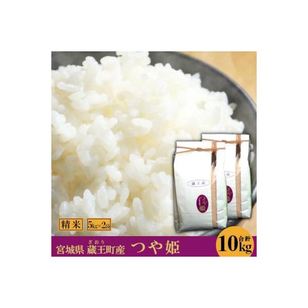 【令和7年産米】蔵王産つや姫10kg(精米・5kg×2)【04301-0146】