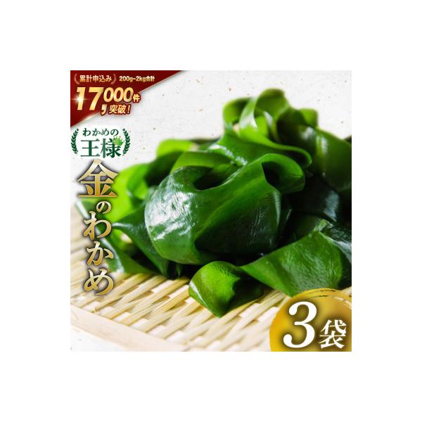 三陸産 金のわかめ 200g×3 [ムラカミ 20563351]