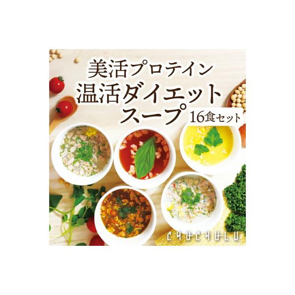 美容プロテイン温活ダイエットスープ16食セット F20E-809