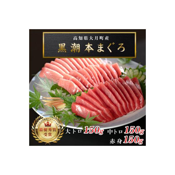 【高知県産 養殖本マグロ】450g 3種(大トロ 中トロ 赤身)小分け柵 急速冷凍