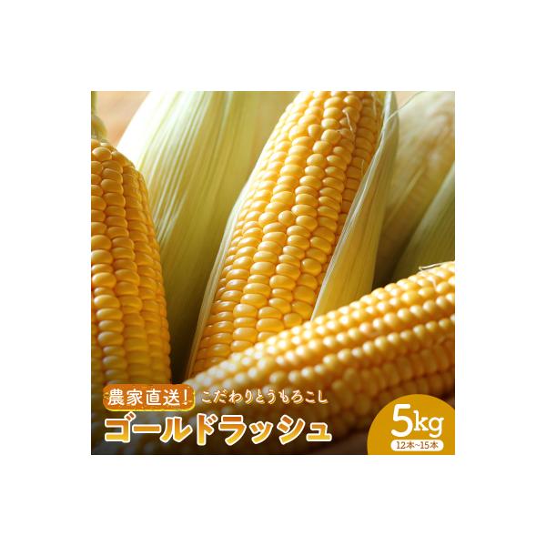 <2026年先行受付>農家直送!こだわりトウモロコシ 5kg (12本～15本)  F20E-771