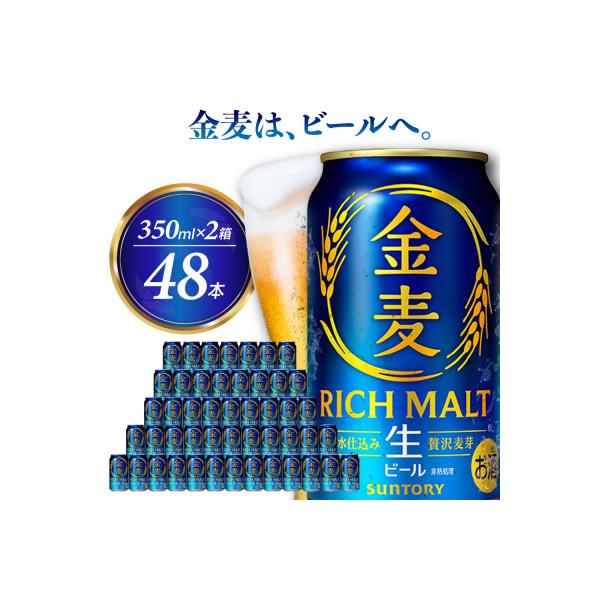 【2箱セット】金麦 サントリー 350ml × 24本(2箱) ch016-008ss