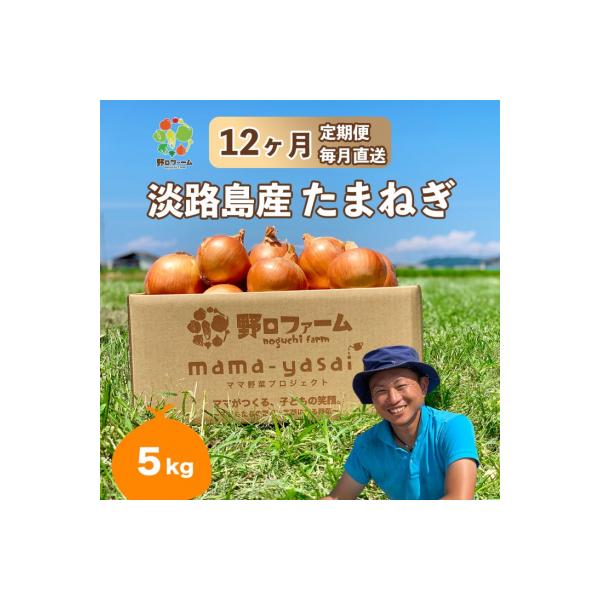 【12回定期便】mama-yasai たまねぎ5kg
