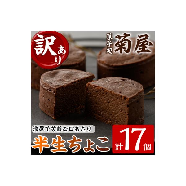 【訳あり】ご自宅用!半生ちょこ 17個