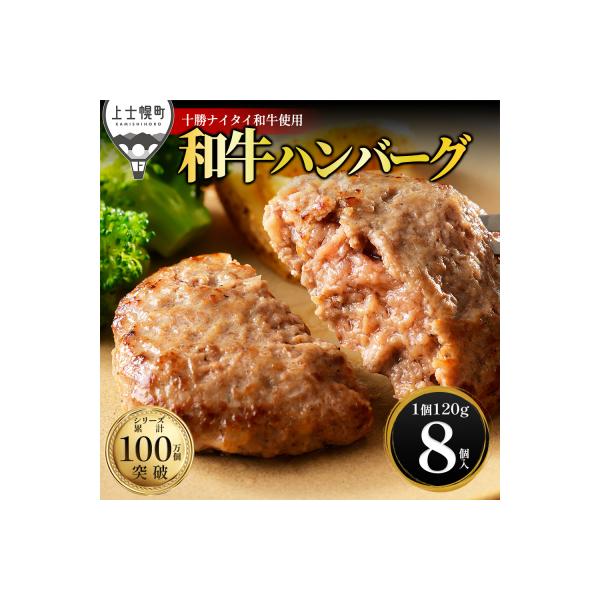 十勝ナイタイ和牛 100% ハンバーグ 120g×8個 北海道産 和牛肉使用