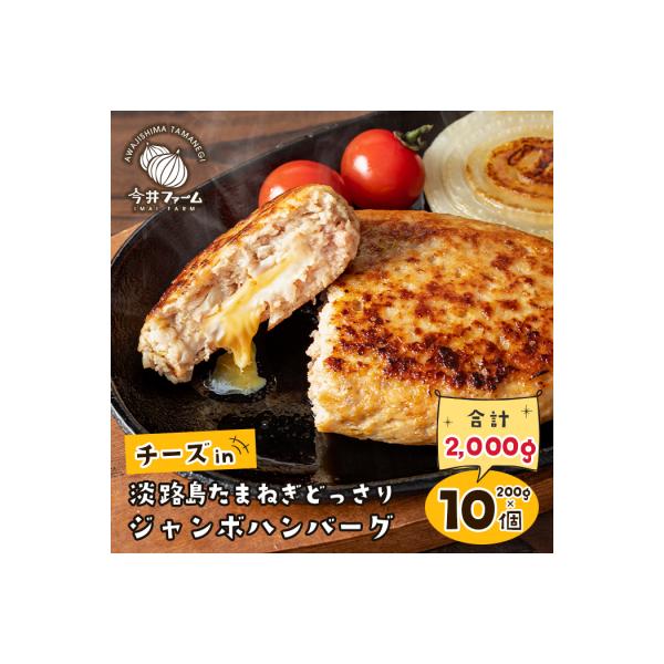 チーズin淡路島たまねぎどっさりハンバーグ 200g×10個　ai01878