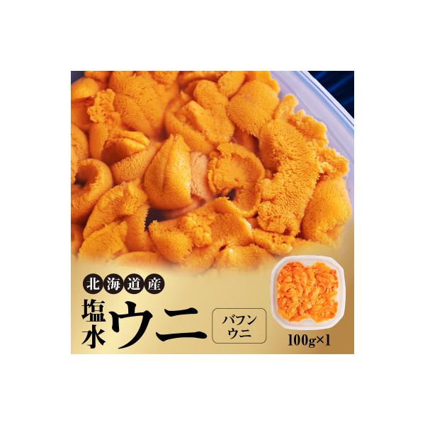 北海道産 塩水ウニ(バフン)100g_Y038-0140