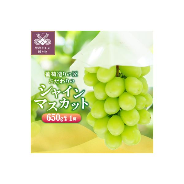 【☆先行受付☆2026年/令和8年発送分】シャインマスカット(こだわり)650g以上〈1房〉