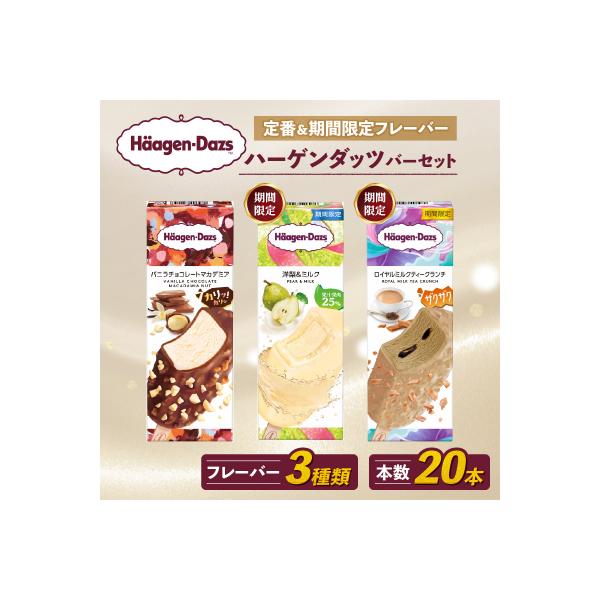ハーゲンダッツ バー セット 20本入 フレーバー3種類【MNM001_203F_x】