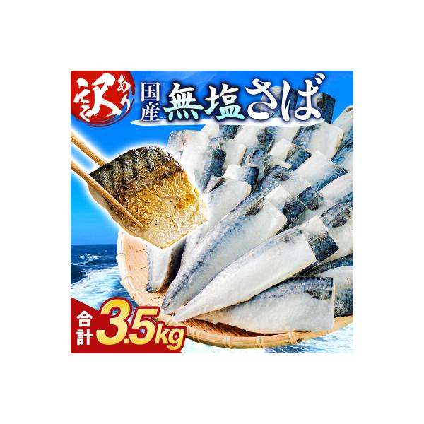 訳あり 無塩サバフィレ 3.5kg (30枚前後) 冷凍 さば 鯖 不揃い 魚 お魚 焼き魚