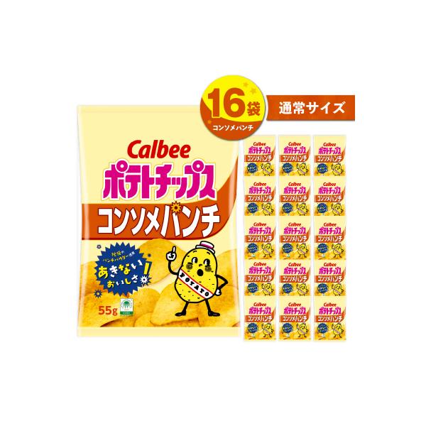 カルビー ポテトチップス【コンソメパンチ】16袋　K194-002_05