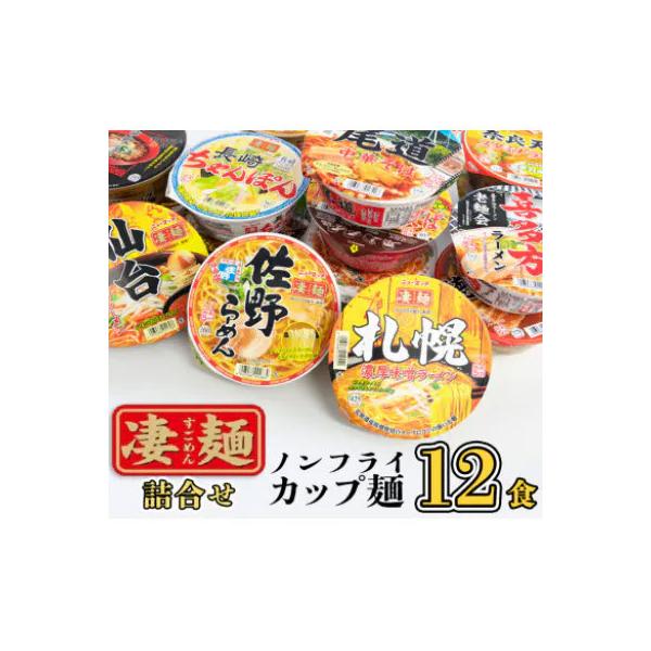 本社工場直送  ヤマダイ ニュータッチ 凄麺 ( ノンフライカップ麺 ) 12食 [AH014ya]