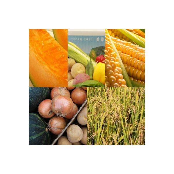 ■お礼品詳細　・提供元：美瑛町■お申し込み・配送・その他　・発送時期：赤肉メロン(7月中旬〜8月上旬)・スイートコーン(8月上旬〜9月上旬)・夏の野菜セット(8月中旬〜9月中旬)・秋の味覚6点セット(9月中旬〜10月中旬)・米(10月中旬〜...