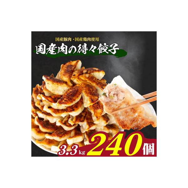 訳あり 国産肉の得々餃子 240個 20個×12パック 冷凍 小分け たれ付き IB023