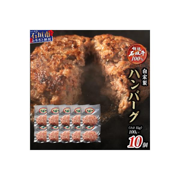 石垣牛 ハンバーグ ≪100g10個≫(八重山パーツミート)