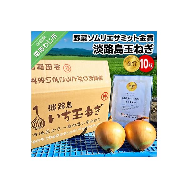 【野菜ソムリエサミット金賞】淡路島玉ねぎ10kg【仲田青果の淡路島いち玉ねぎ】◆配送6月中旬～翌2月
