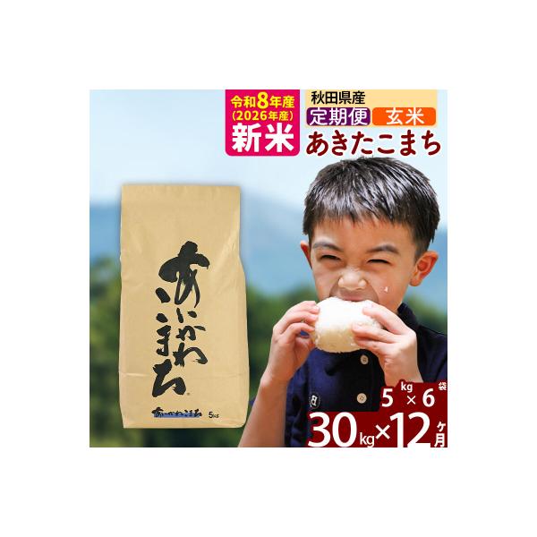 ふるさと納税 北秋田市 令和7年産《定期便12ヶ月》あきたこまち 30kg 