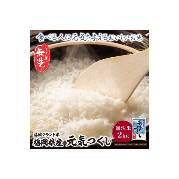 寄附額改定↓↓ 令和7年産 無洗米 元気つくし2kg