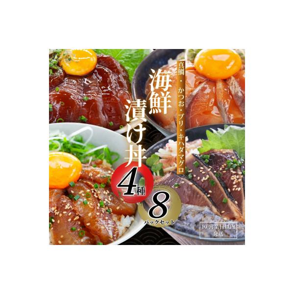海鮮 漬け丼 セット 計8パック (4種×2パック) 愛媛県 愛南町 南予ビージョイ