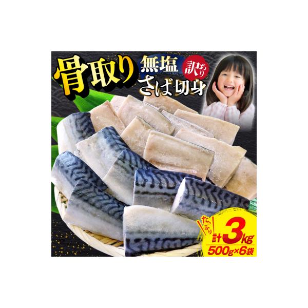 訳あり 骨取り トロ さば 切身 計3kg(500g×6p)[足利本店 20565813] 鯖 サバ