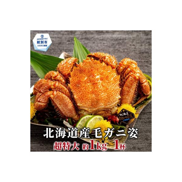 【超特大】北海道産毛ガニ　約1kg×1杯