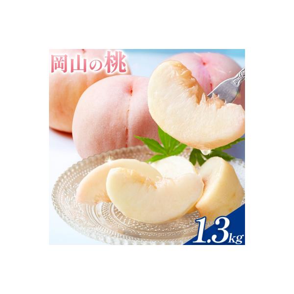 【2027年発送】岡山の桃 約1.3kg《2027年6月下旬～9月上旬頃出荷》岡山県 笠岡 白桃