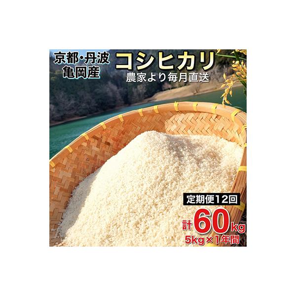 【毎月定期便】農家直送!佐伯の里 源流米 京都丹波産コシヒカリ5kg全12回