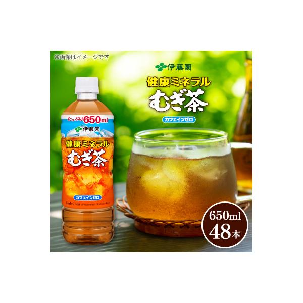伊藤園 健康ミネラルむぎ茶 PET 650ml×48本(2ケース)【複数個口で配送】
